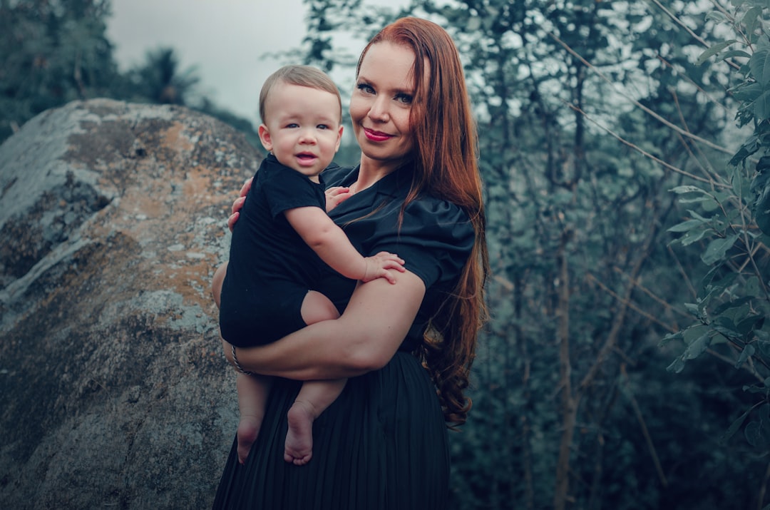 Photo red hair clothes